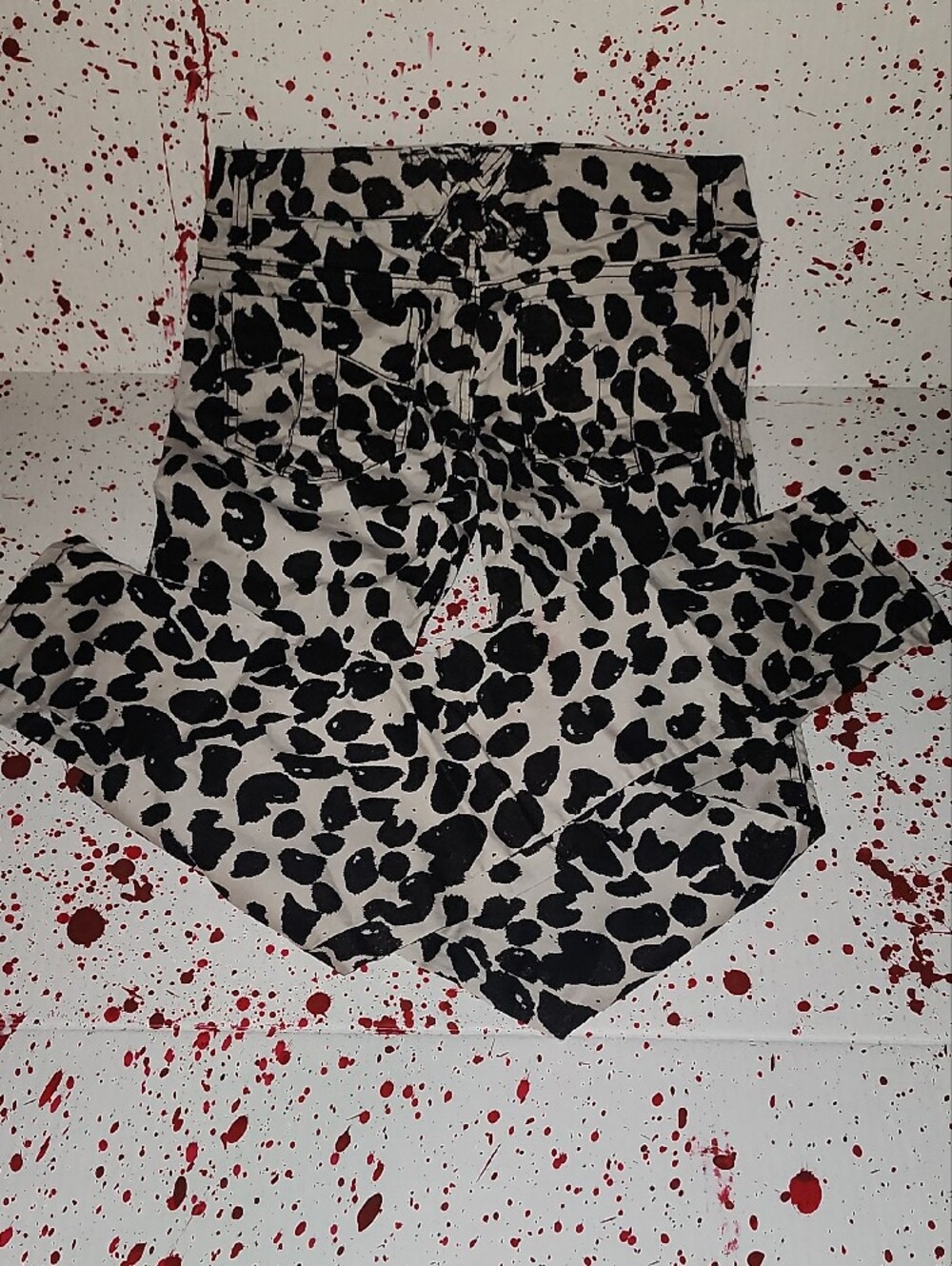 Tripp NYC Black and White Leopard Print Jeans - Picture 6 of 6